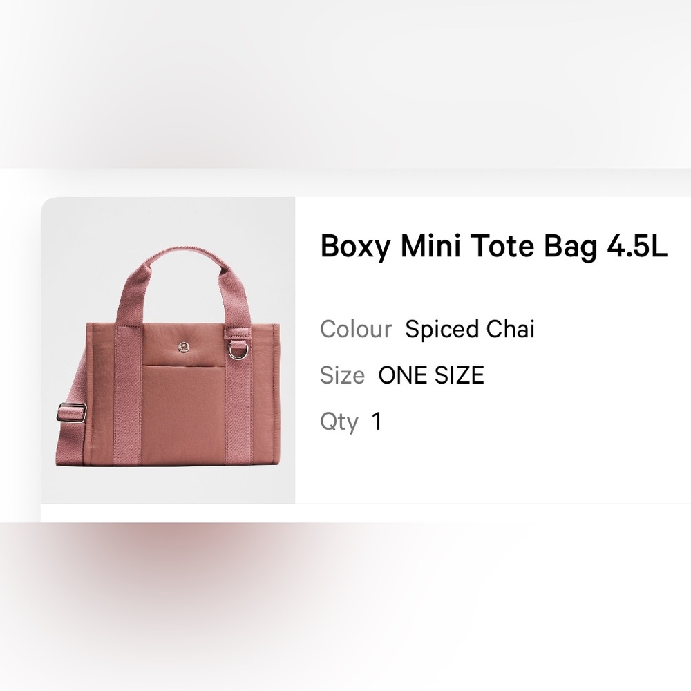 Lululemon Mini Tote Bag 4.5L